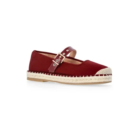 Time and Tru Women's Espadrille Mary Jane Flats | Walmart (US)
