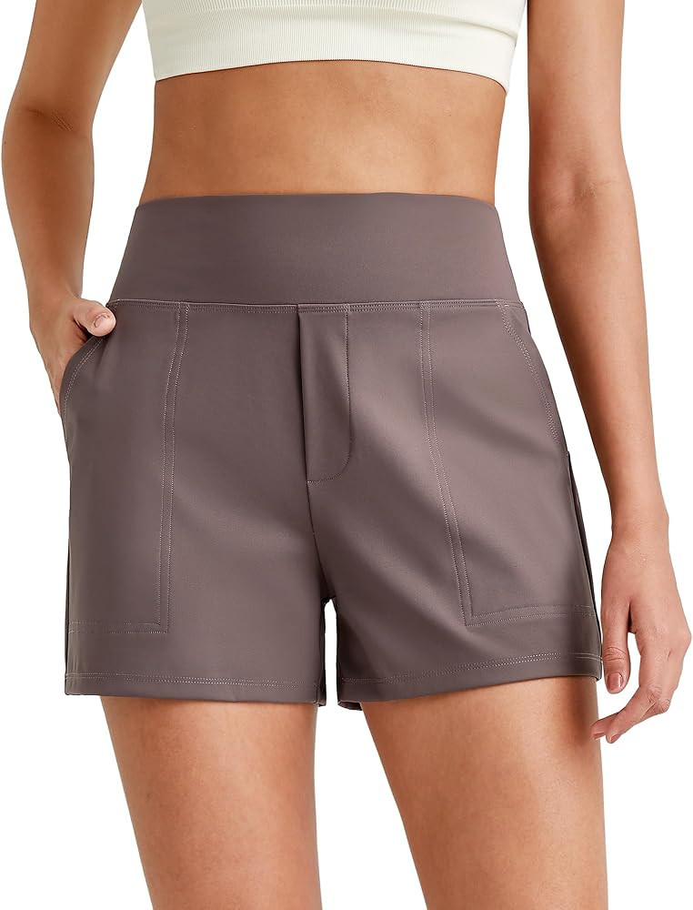 G4Free ShiftReady Dress Shorts for Women High Waisted Trouser Shorts Trendy Casual Summer Short w... | Amazon (US)