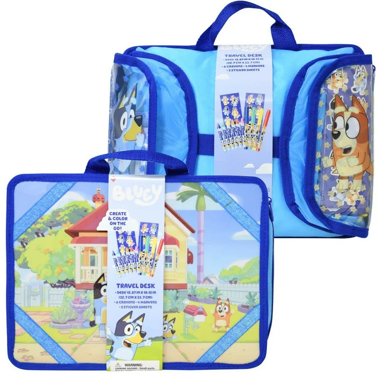 Bluey Juego de Actividades de Escritorio para Niños con Bloc de Práctica ABC 123 y Pegatinas | Walmart (US)