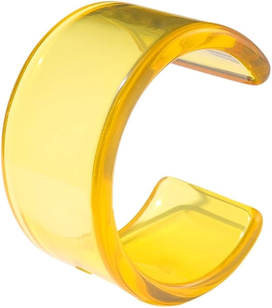 Pingyongchang Bangle Cuff Bracelets Chunky Bracelets for Women Girls Colorful Irregular Resin Ace... | Amazon (US)