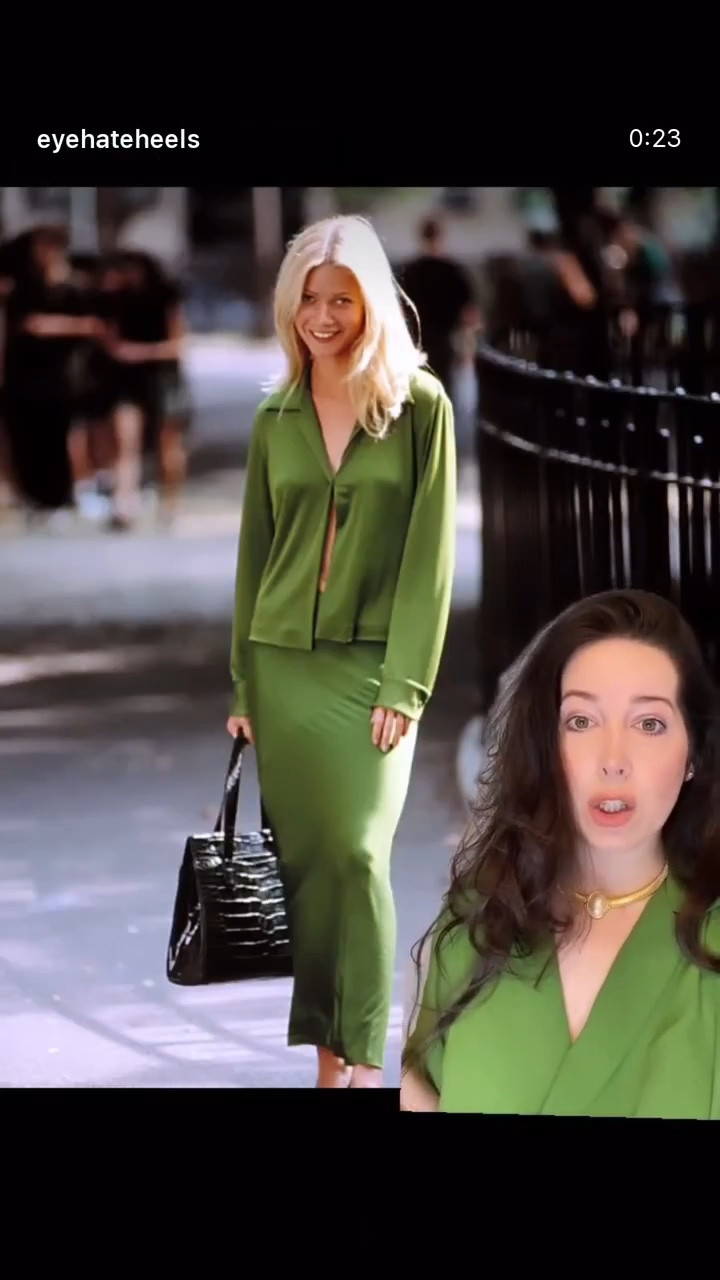 this Donna Karan green silk blouse and skirt set from Great Expectations lives rent free in my head  

#LTKWorkwear #LTKHalloween #LTKStyleTip