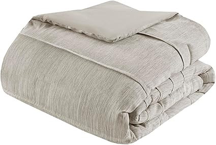 Beautyrest Maddox 3 Piece Natural King Comforter Set with Pleats BR10-3869       Add to Logie | Amazon (US)