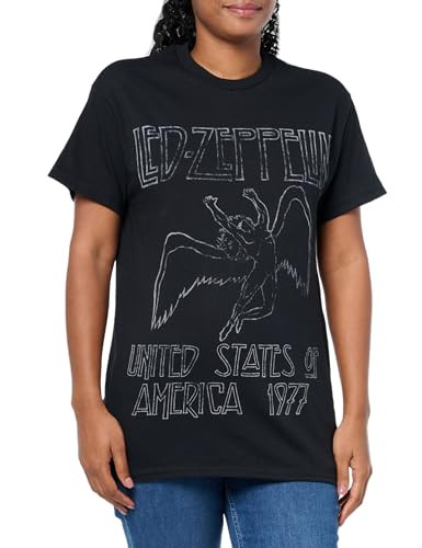 Led Zeppelin Icarus 1977 TEE, Black | Amazon (US)