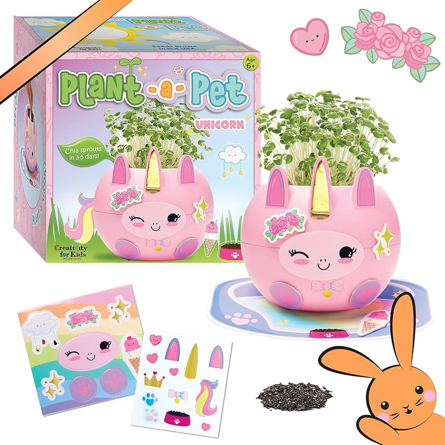 Creativity for Kids Plant-A-Pet: Unicorn, Stocking Stuffers for Kids, Unicorn Gifts for Girls Age... | Amazon (US)
