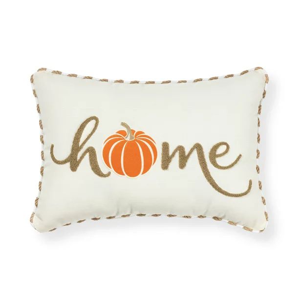 Better Homes & Gardens Home Harvest Pumpkin Outdoor Pillow, 14" x 20" Oblong - Walmart.com | Walmart (US)