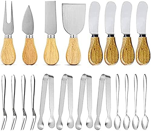 Cheese Knives with Wood Handle Steel Stainless Cheese Slicer Cheese Cutter (Option 3) | Amazon (US)