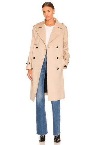Mackage Trisha Coat in Beige from Revolve.com | Revolve Clothing (Global)