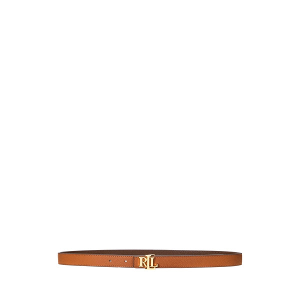 Logo Reversible Leather Skinny Belt | Ralph Lauren (UK)