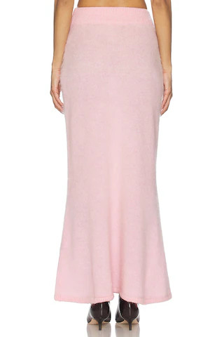 Hattie Knitted Skirt in Pink | Revolve Clothing (Global)