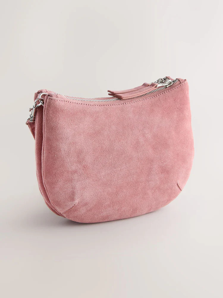 Pink Leather Scoop Cross-Body Bag | Next EU