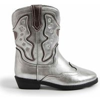 M&S Kids' Metallic Western Boots (4 Small - 6 Large) Silver Mix | Marks & Spencer (UK)