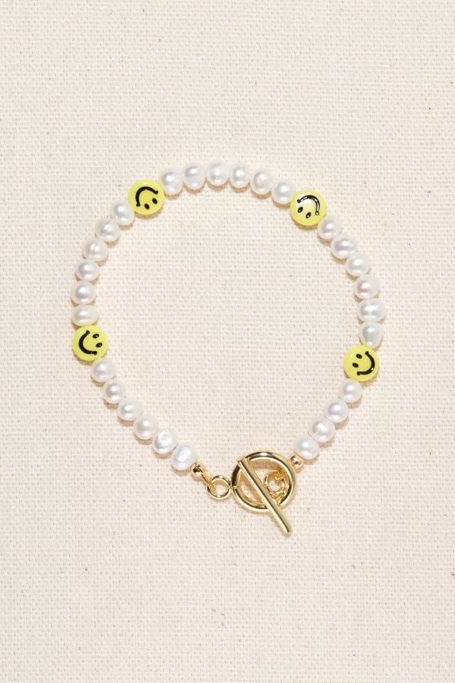 Joey Baby HaHa Pearl & Smile Bracelet | Urban Outfitters (US and RoW)
