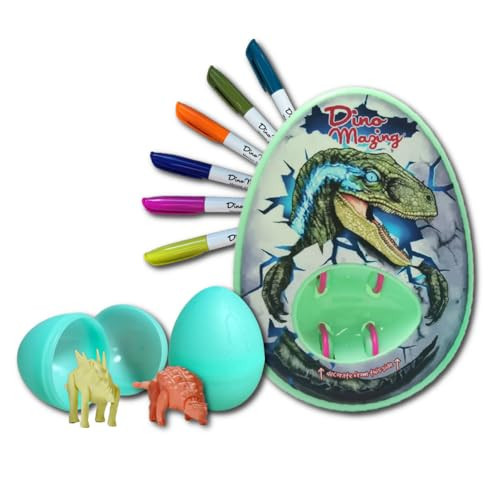 The Eggmazing Egg Decorator | Glow in The Dark Dinomazing Dinosaur Egg Decorator | Arts and Crafts Drawing Kit | Ages 3 and Up | Amazon (US)