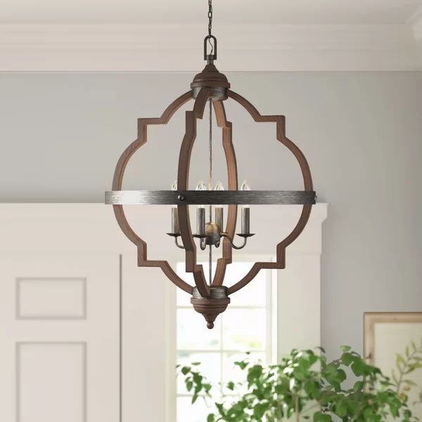 Rithland 4 - Light Lantern Geometric Chandelier | Wayfair North America