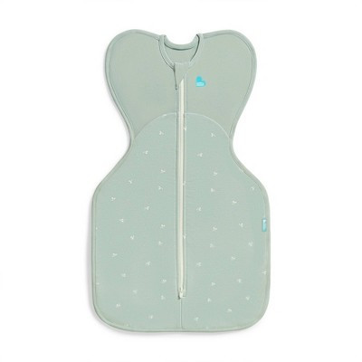 Love to Dream Baby Swaddle Up Sleep Sack - Cotton Fleece 1.5 TOG Sleeveless Wrap - Olive Twigs - S | Target