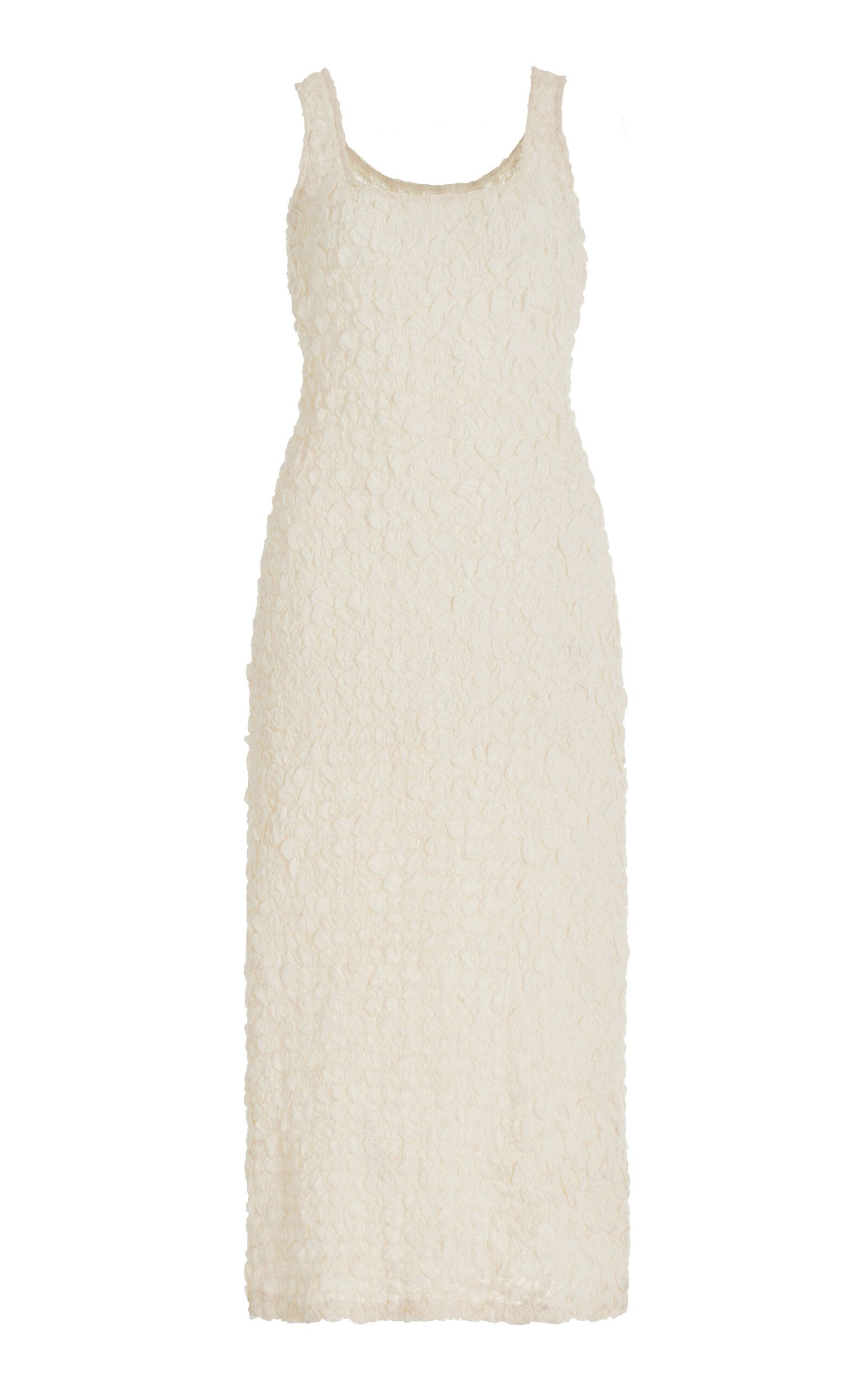 Mara Hoffman - Women's Sloan Smocked Midi Dress - White - L - Moda Operandi | Moda Operandi (Global)