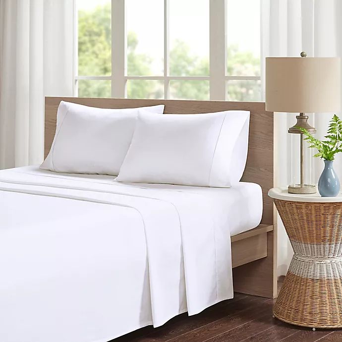 Madison Park 200-Thread-Count Peached Percale Cotton Sheet Set | Bed Bath & Beyond | Bed Bath & Beyond