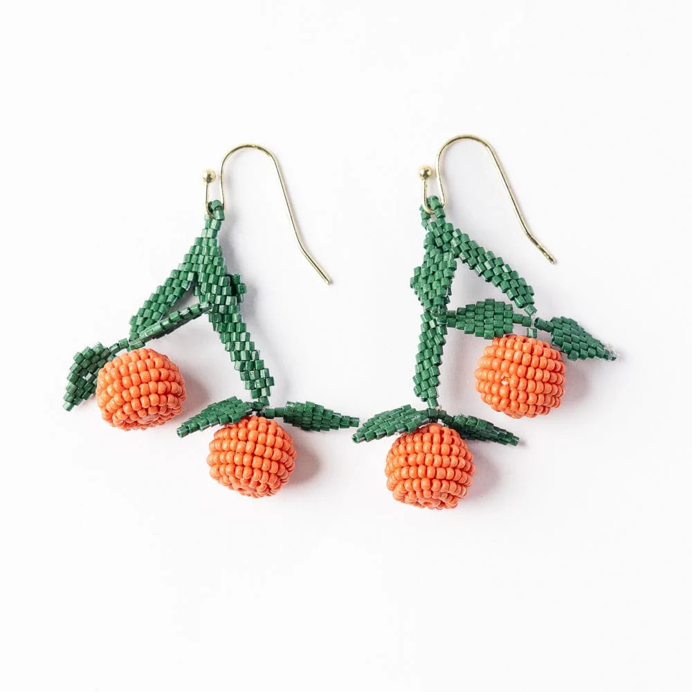 Lottie Clementine Dangle Luxe Earring Orange | INK+ALLOY