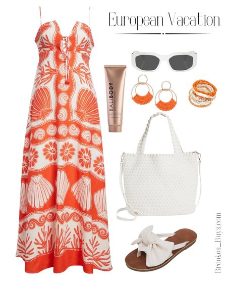 I love the bright shell print on this dress. Perfect for all your European vacation. #europeanvacation #summerdress #printdress

#LTKSeasonal #LTKParties #LTKTravel