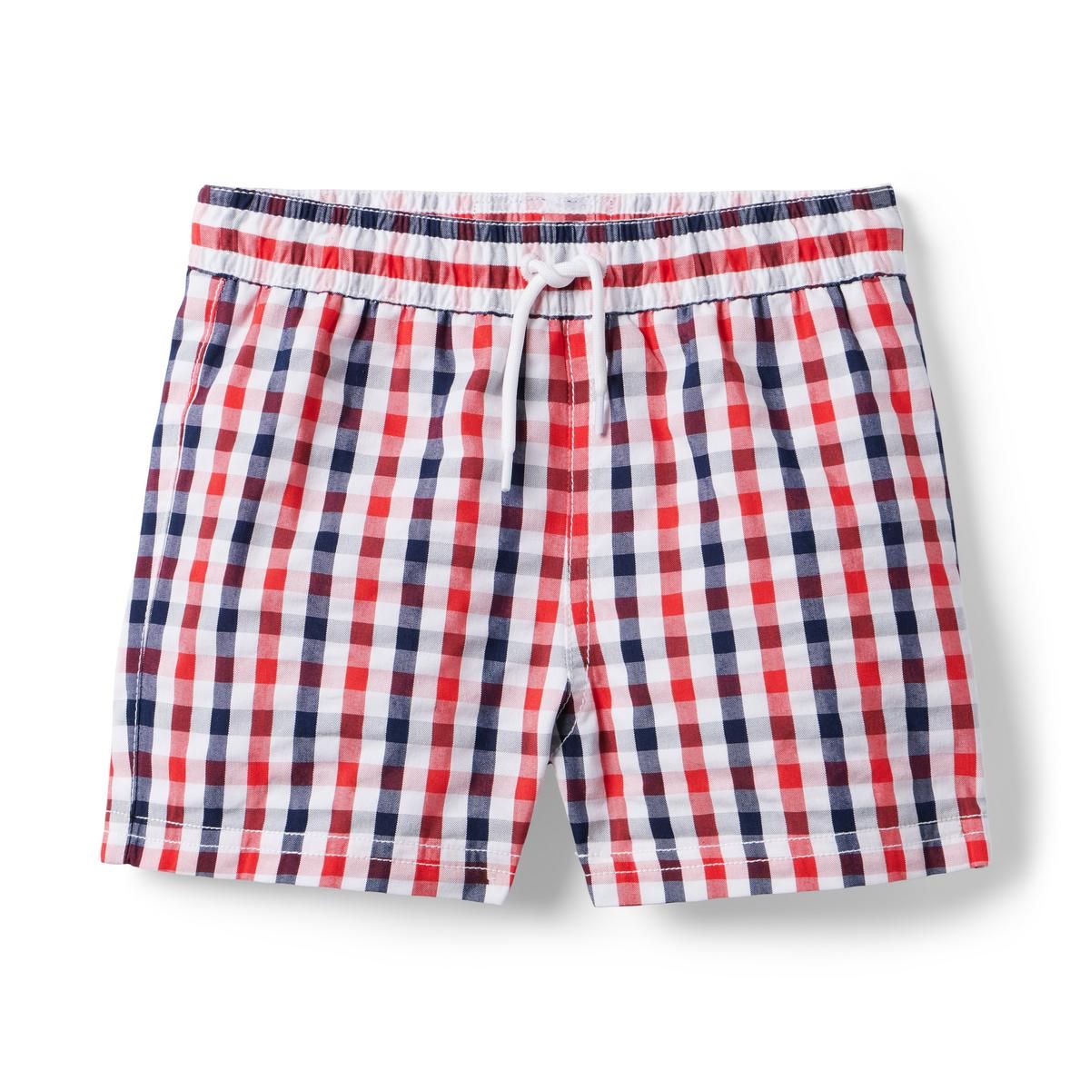 Gingham Seersucker Swim Trunk | Janie and Jack