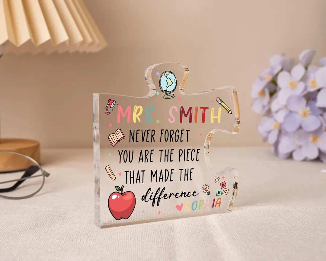 Teacher Appreciation Gift, Custom Thank You Teachers Plaque, Teachers Gift, Thank You Gift, Thank... | Etsy (US)