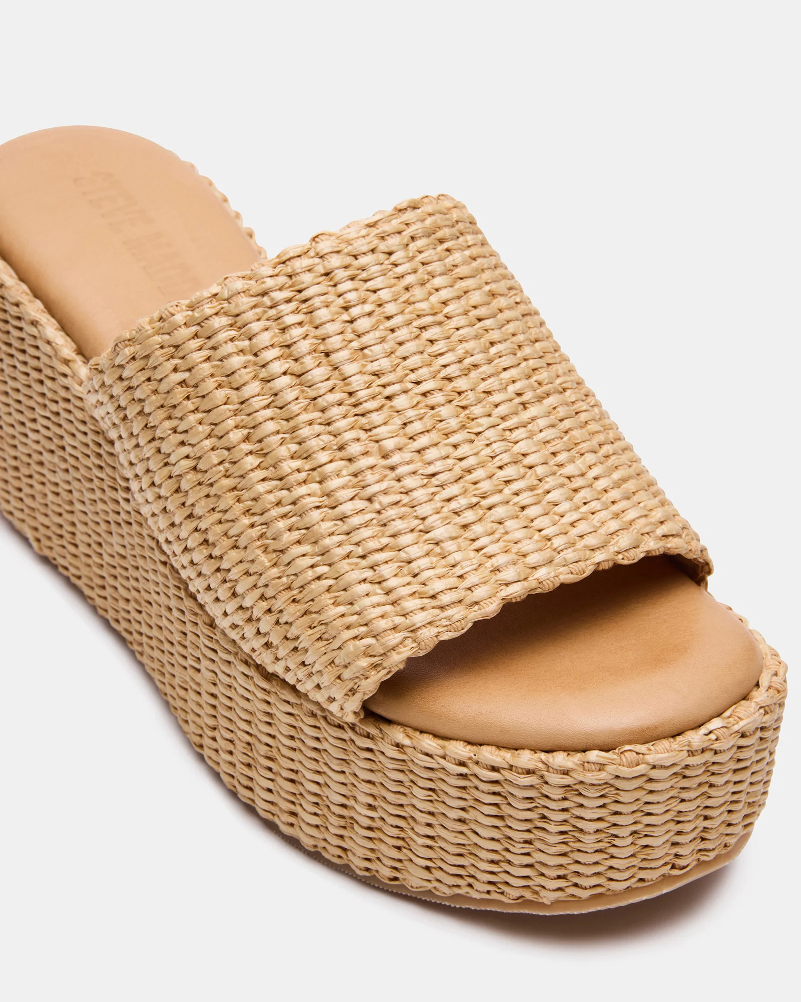 JETTY Raffia Platform Wedge Women's Sandal | Steve Madden (US)