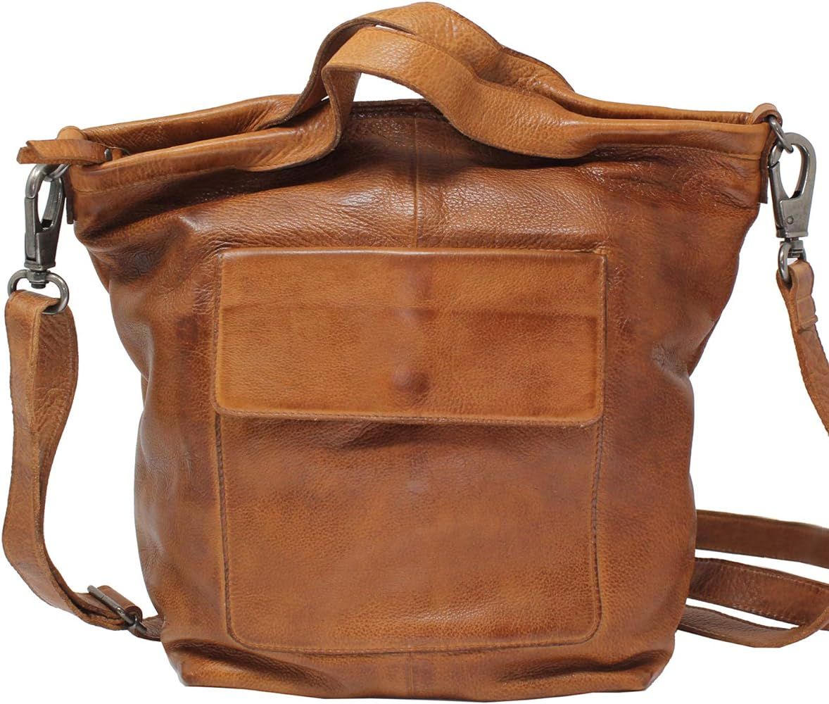 Women's Tote/Crossbody Bianca Handbag - Soft Premium Full-Grain Leather Handcrafted by Artisans | Amazon (US)