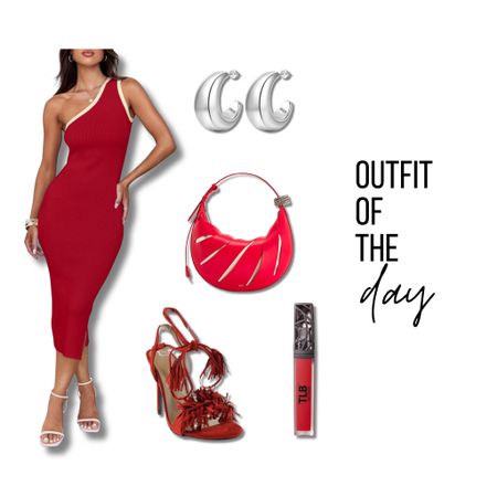 All red date night outfit of the day! 

#LTKstyletip #LTKSeasonal #LTKbeauty