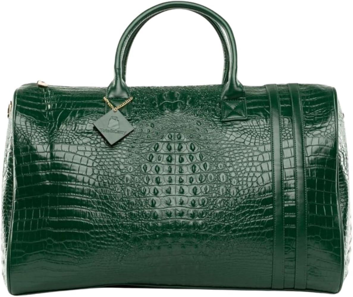 Tote&Carry Apollo 2 Vegan Leather Duffle Bag, TSA-Approved Carry-On for Men & Women, Gold Hardwar... | Amazon (US)