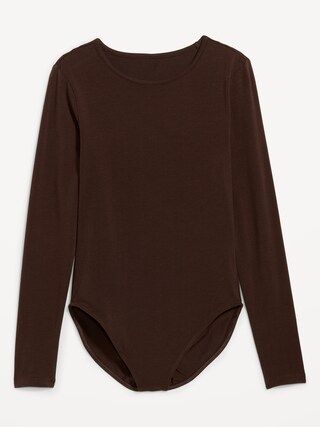 Long-Sleeve Jersey Bodysuit for Women | Old Navy (US)