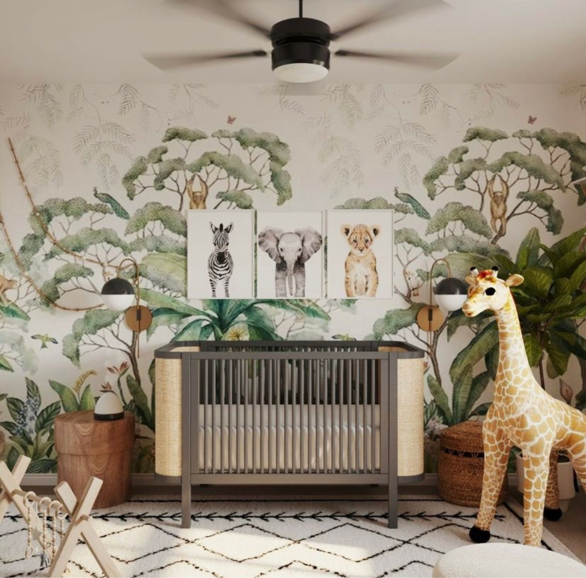 boho Nursery design. FUN AND UNIQUE nursery, nursery inspo

#LTKbaby #LTKhome