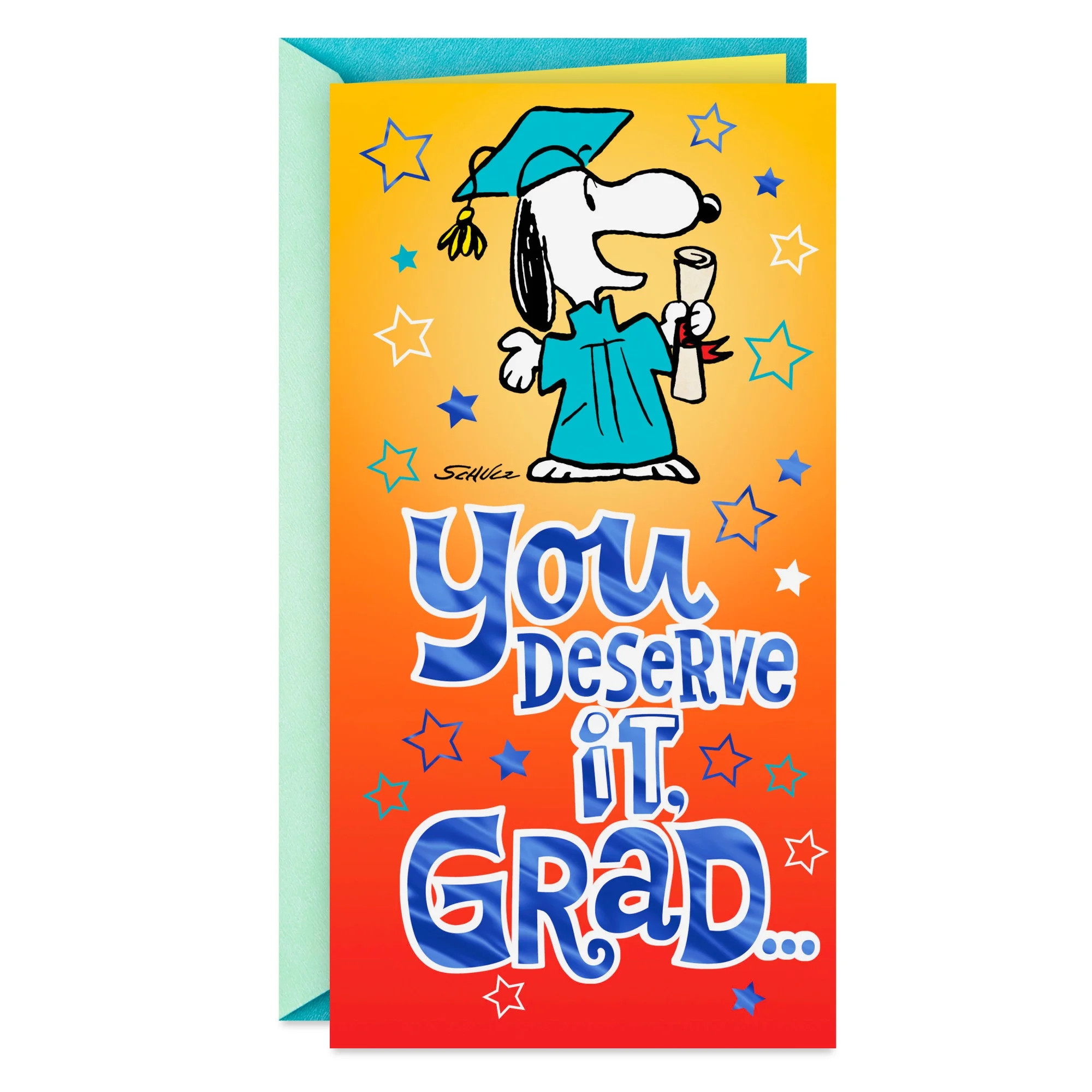 Hallmark Peanuts Funny Money Holder Graduation Card (Snoopy Smarty-Pants) | Walmart (US)