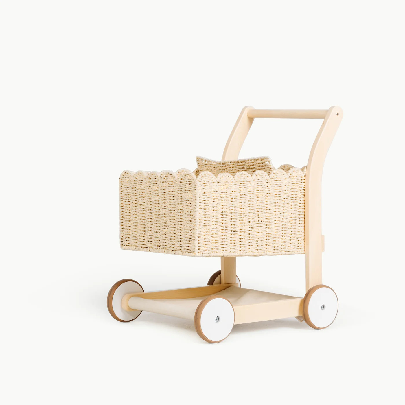 Gathre Toddler Shopping Cart | Wooden with Woven Paper | Gathre