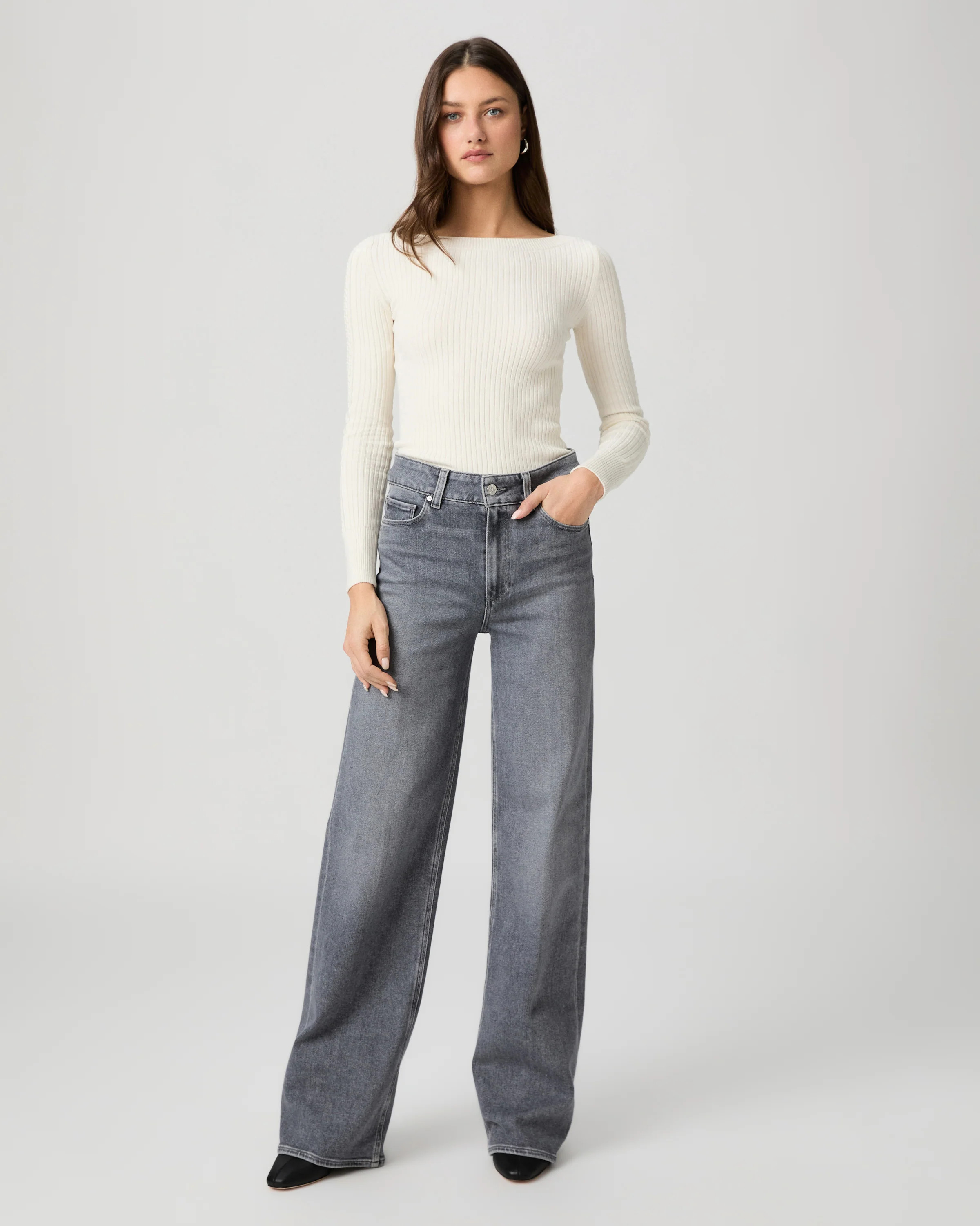 Sasha Wide Leg Jean | Paige