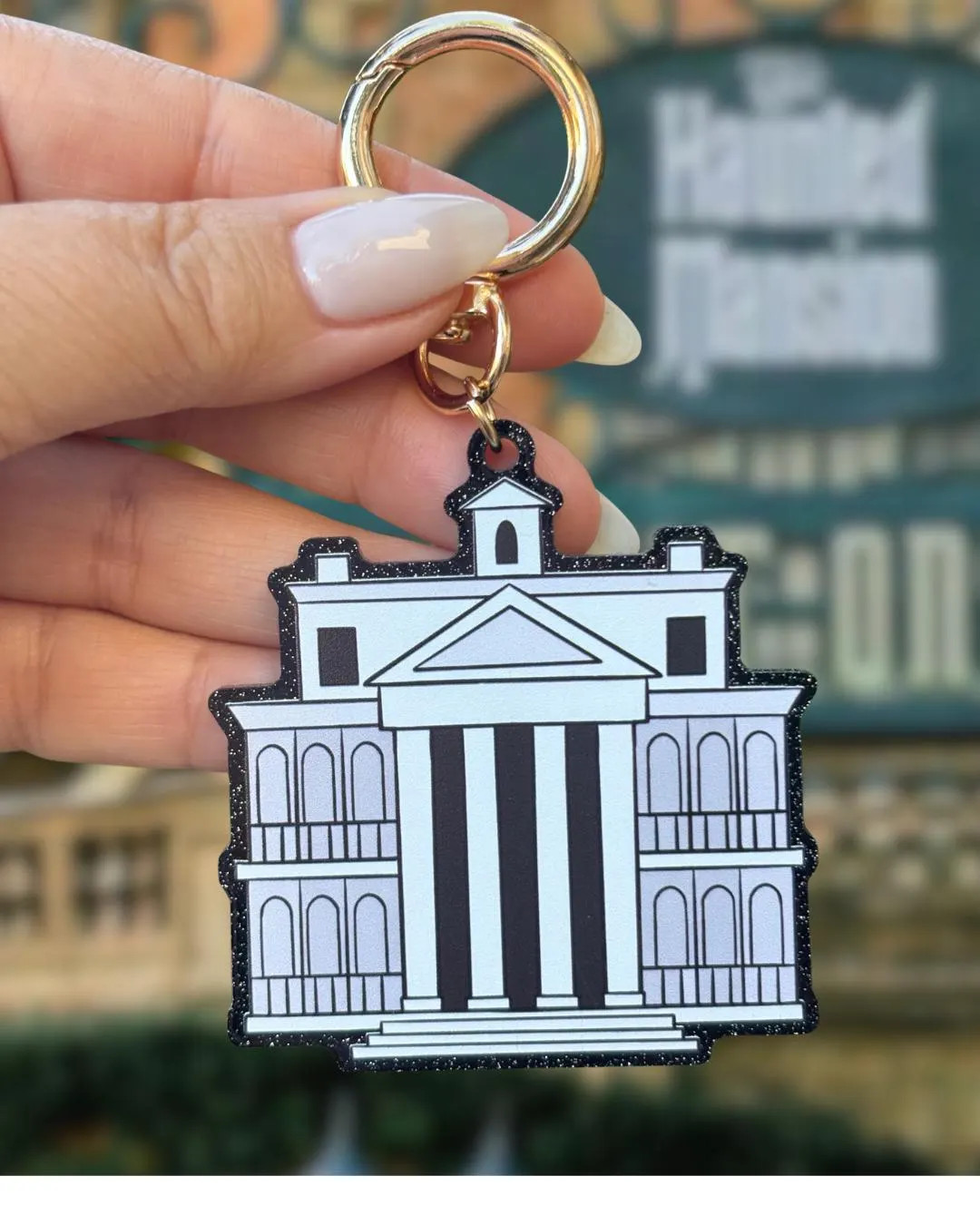 Haunted Mansion Keychain | Disney Bag Charm | Ghost Mickey Ride | Halloween Disney Keychain | Gho... | Etsy (Global)