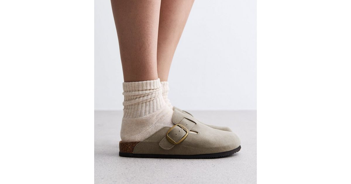 Grey Suedette Mules | New Look | New Look (UK)