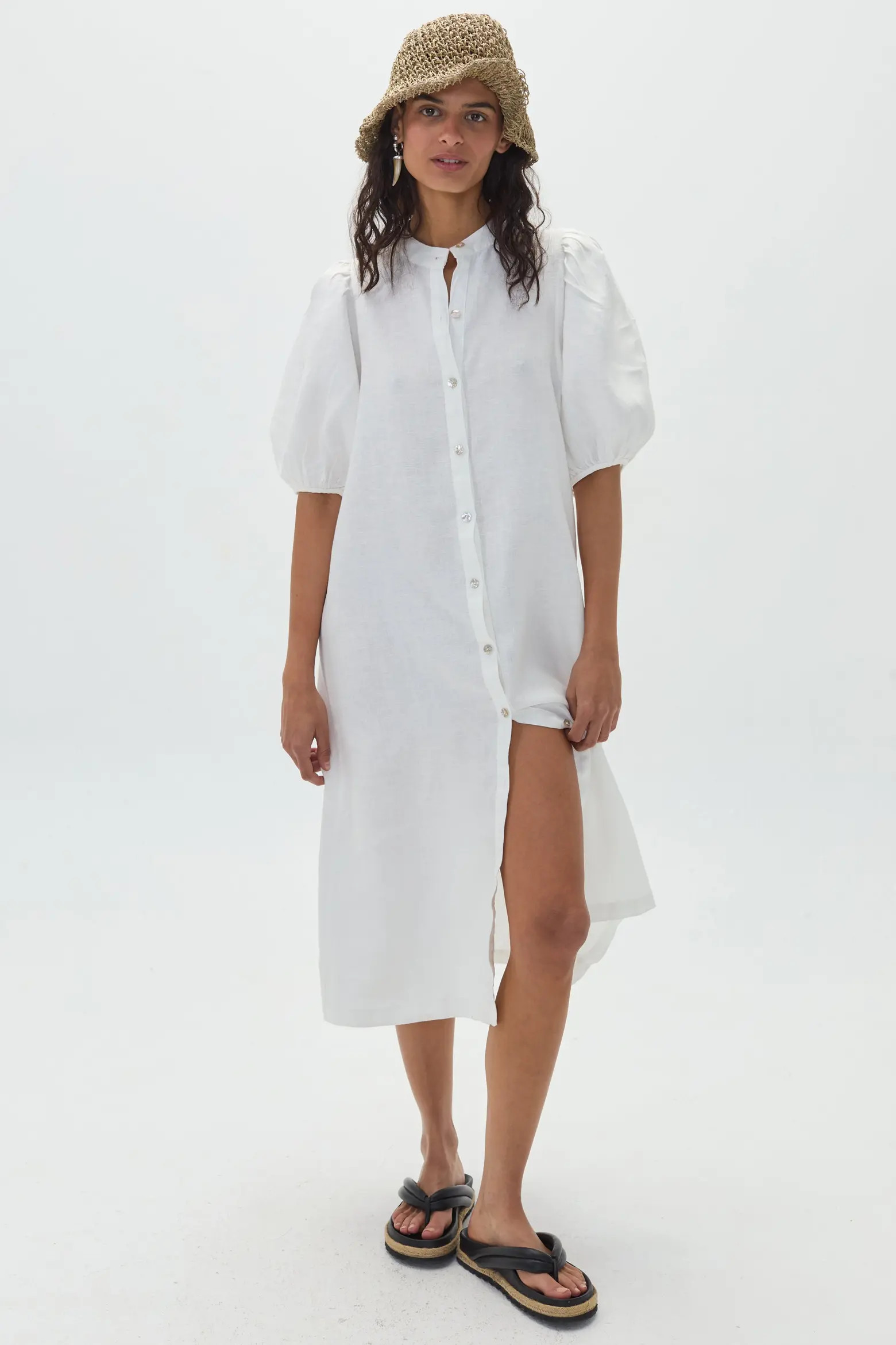 Bubble Linen Dress (Women) | Nordstrom | Nordstrom