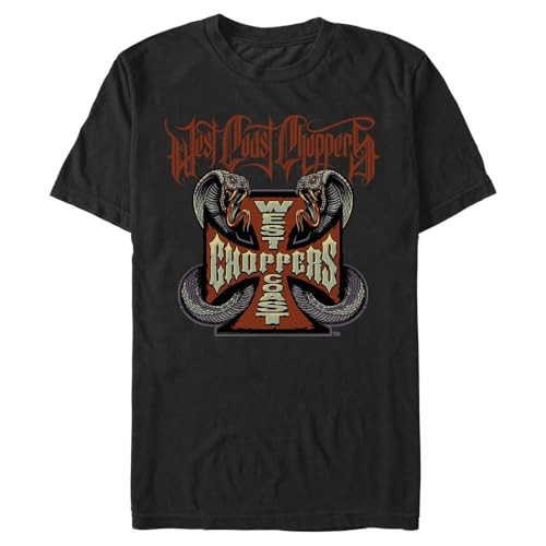 West Coast Choppers Men's Snakes Short Sleeve Crew Tee, Black | Amazon (US)