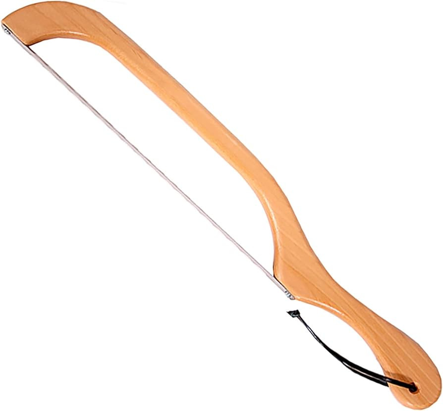 Out of the Woods of Oregon Bow Style Bread and Bagel Slicer Bread Knife - Natural Alder (RIGHT HA... | Amazon (US)