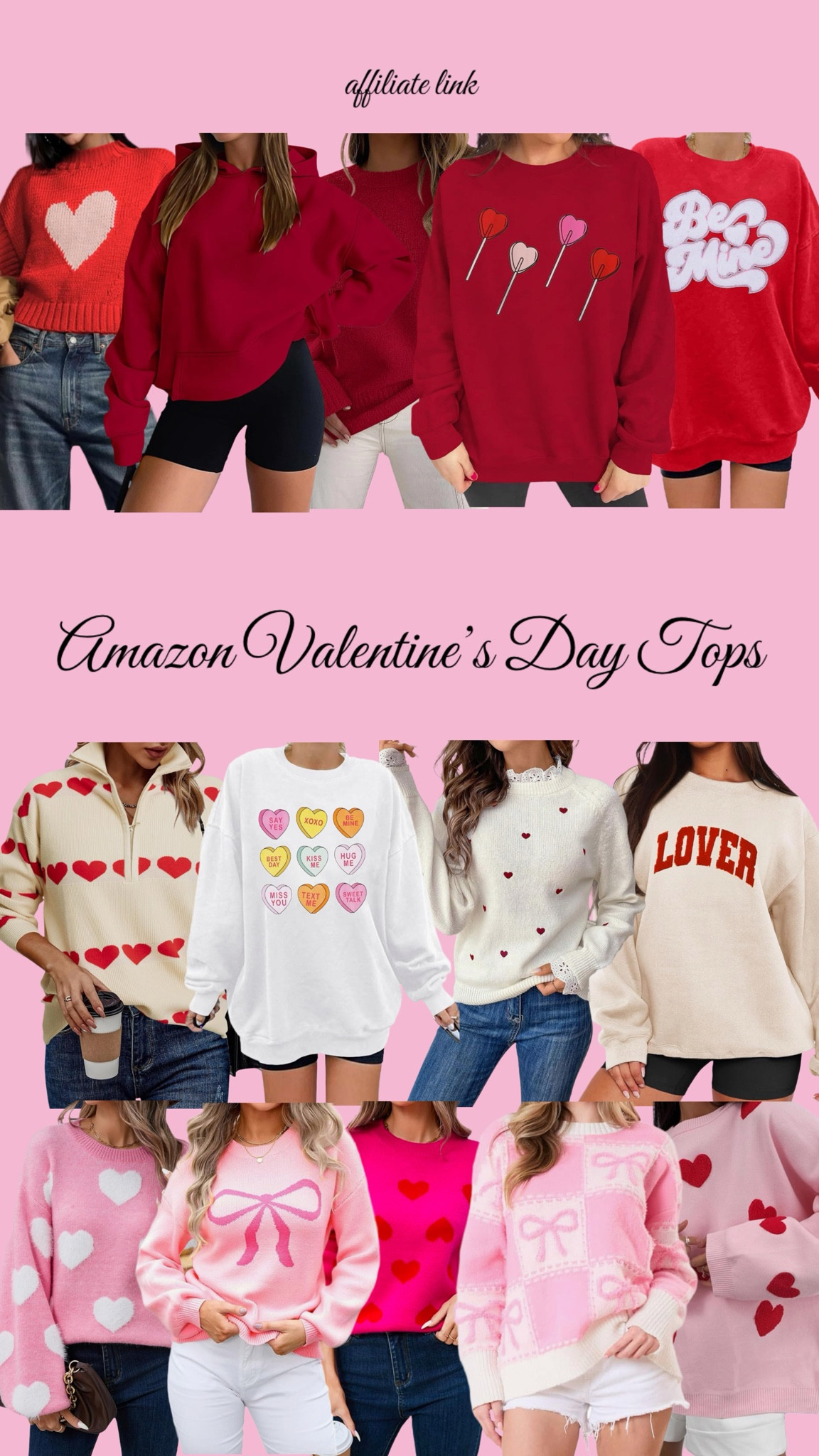 Valentine’s Day Tops from Amazon! 💘❤️🫶🏽 Perfect for Galentines 

Galentines outfit, valentines outfit, sweatshirt, sweater, casual outfit, over 40 style, Valentine’s outfit

#LTKOver40 #LTKFindsUnder50 #LTKStyleTip
