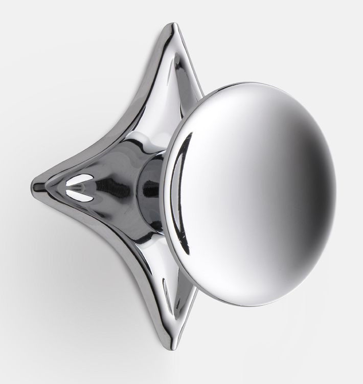 Dish Cabinet Knob with Star Backplate | Rejuvenation