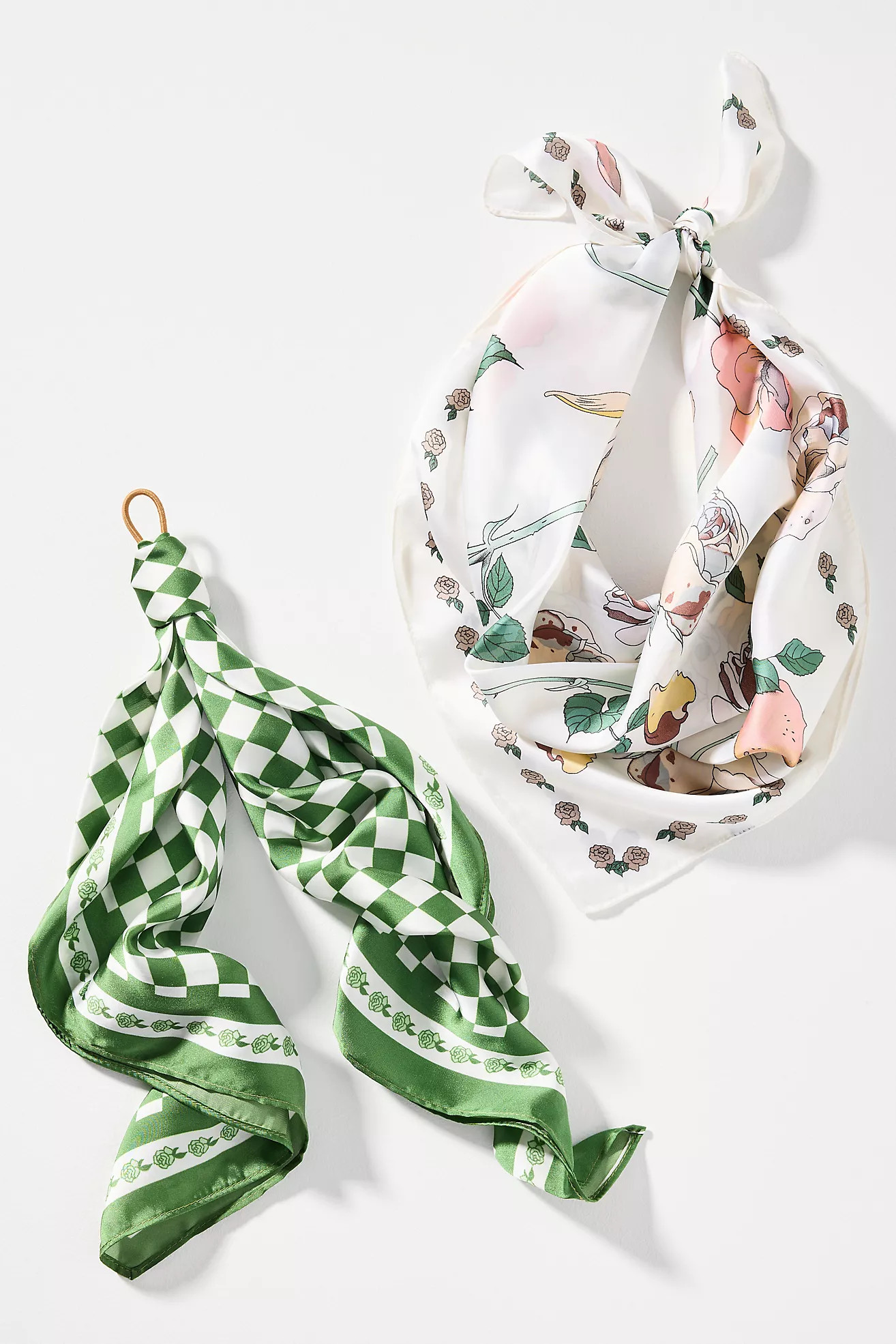 Summer Fruits Printed Hair Scarves, Set of 2 | Anthropologie (US)