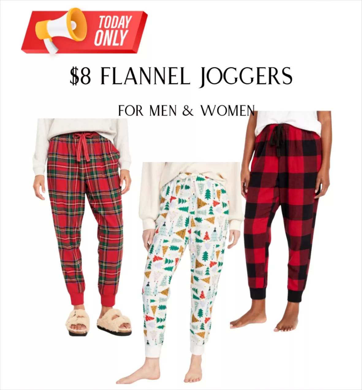 Flannel Jogger Pajama Pants for Men curated on LTK