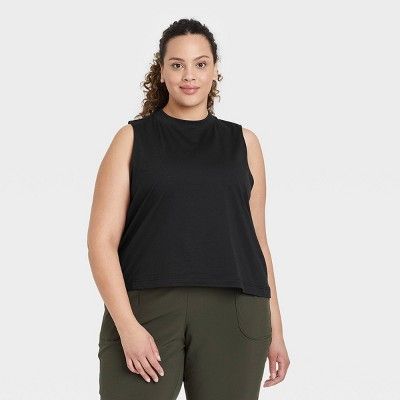 Women's Supima Cotton Cropped Tank Top - All in Motion™ | Target