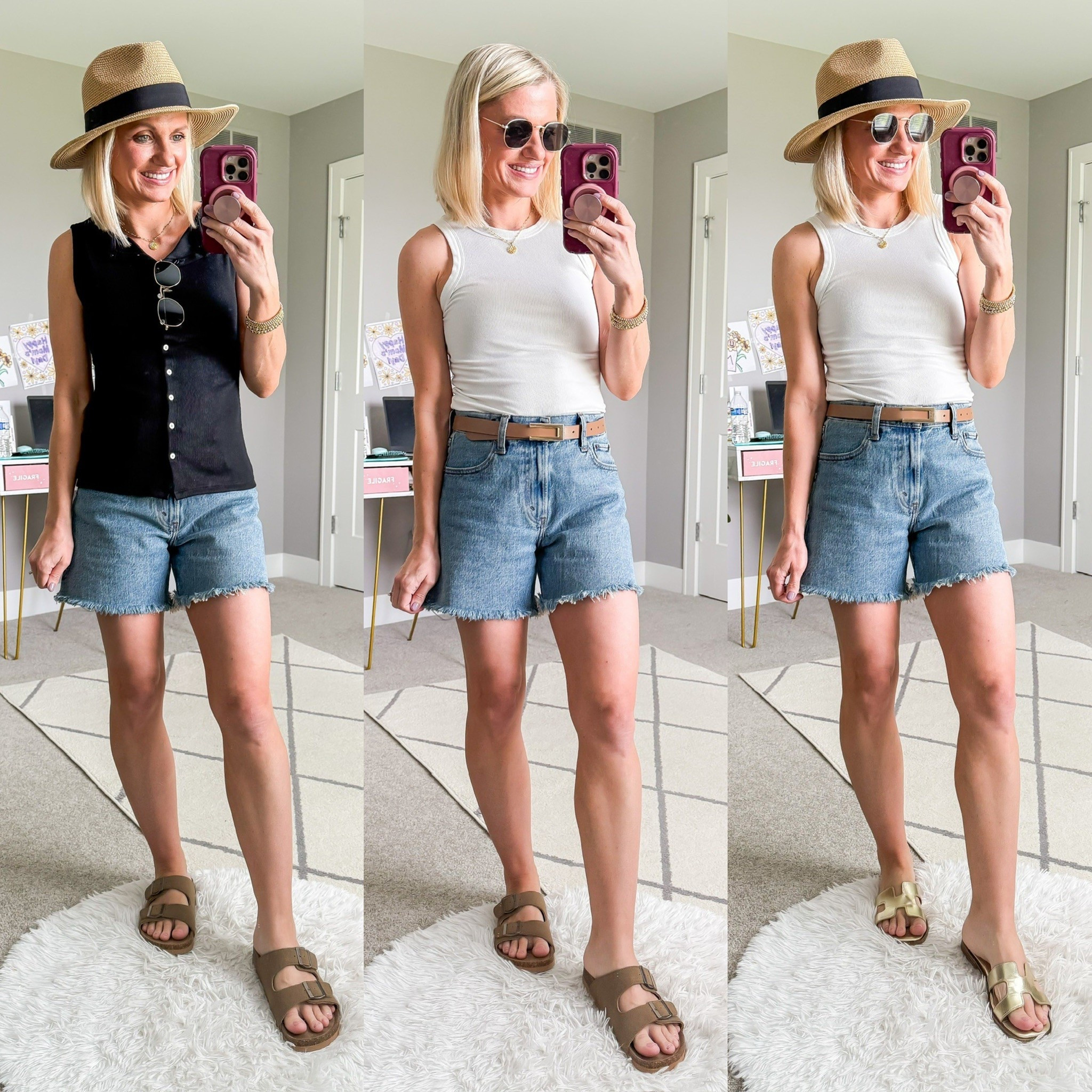 Summer capsule wardrobe outfits with Jean shorts  

#LTKPetite #LTKStyleTip #LTKSeasonal