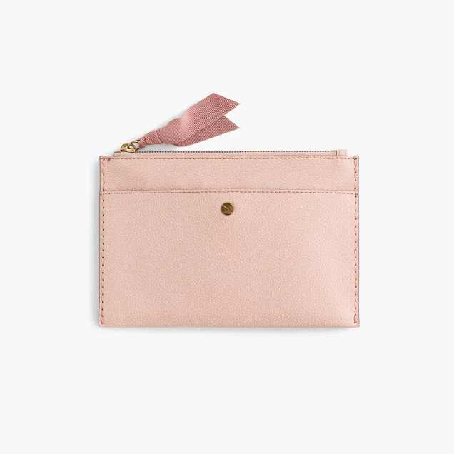 Medium pouch in Italian leather | J.Crew US
