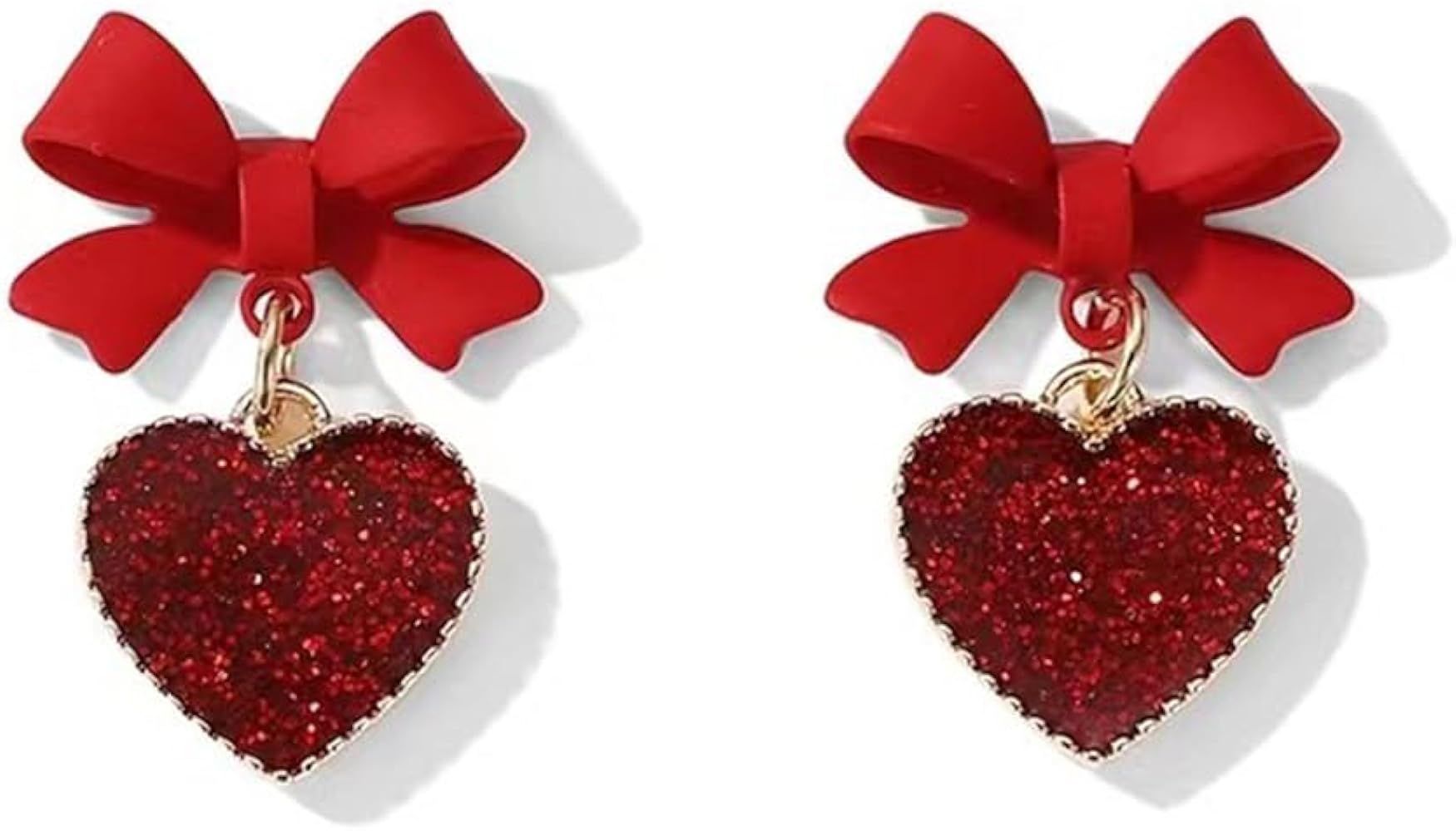 ANXIN Boho Style Creative Love Small Daisy Sun Flower Earrings Retro Peach Heart Alloy Oil Drop C... | Amazon (US)