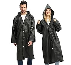 Opret 2 Pack Raincoats for Adults Reusable, EVA Rain Ponchos Lightweight Rain Coat Waterproof Rai... | Amazon (US)