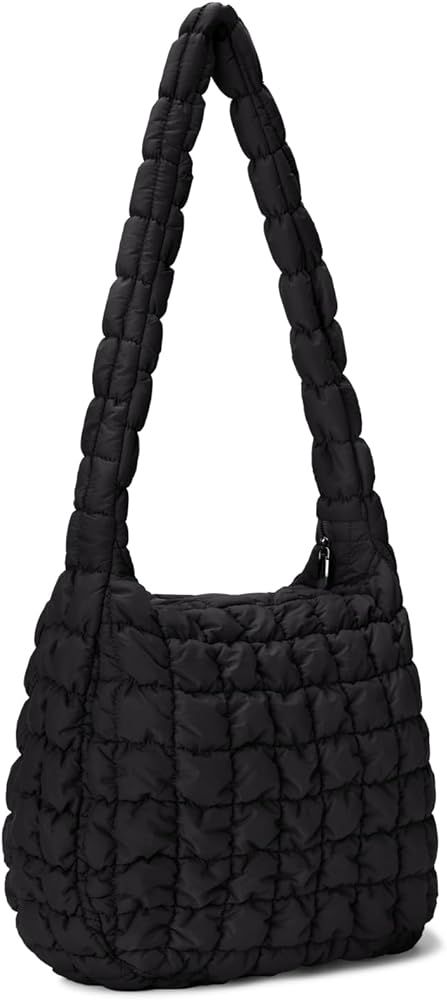 CALUOMATT Puffer Tote Bag for Women Quilted Tote Bag Quilted Crossbody Bag Lightweight Padding Pu... | Amazon (US)