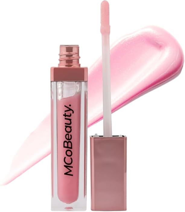 MCoBeauty - Lip Lights Shine Gloss - Marshmallow Lip Gloss - High Shine Glass-Like Finish with Bu... | Amazon (US)
